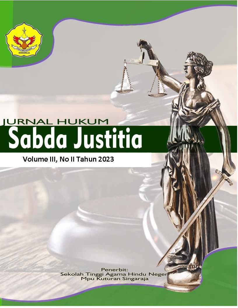 					View Vol. 3 No. 2 (2023): Sabda Justitia
				
